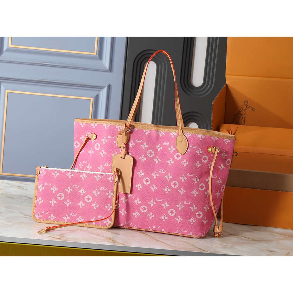 M27521 M40995 designer bag light luxury genuine leather casual shoulder bag high-quality vintage large capacity handbag for 2026 big pink woman