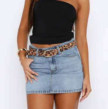 Women Denim Solid Color Bodycon Jeans Summer Casual Mini Skirts Streetwear C260126-image-1093224243