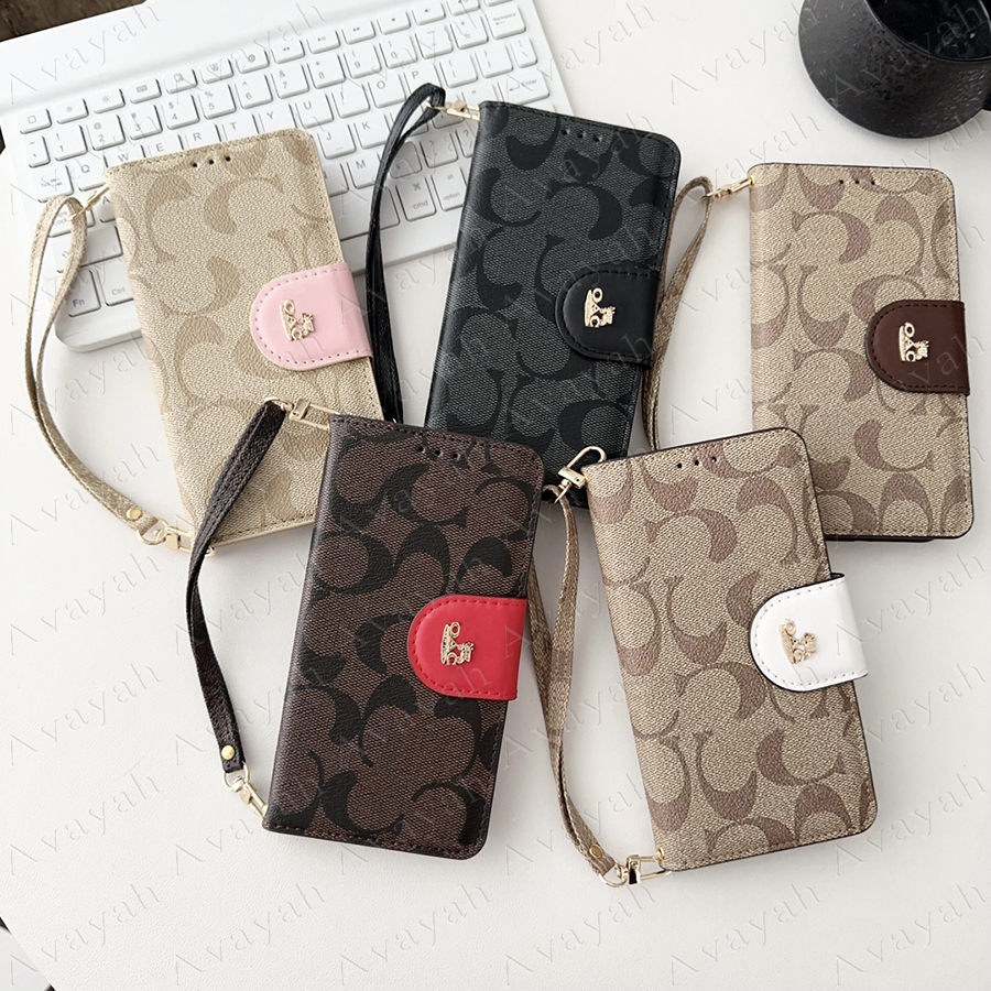 Retro Designer Co Phone Case for iPhone 17 Air 16 15 14 Plus 13 12 11 Pro Max Leather Protection Magnet Buckle Purse Handbag Style Letter Luxury Cov