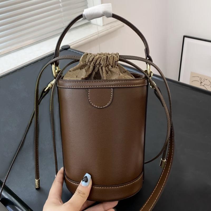 Sacs de soirée Sac seau rétro femmes 2025 avancé bandoulière embrayage texture banlieue épaule messager sac à main cylindre sac de luxe vieille f
