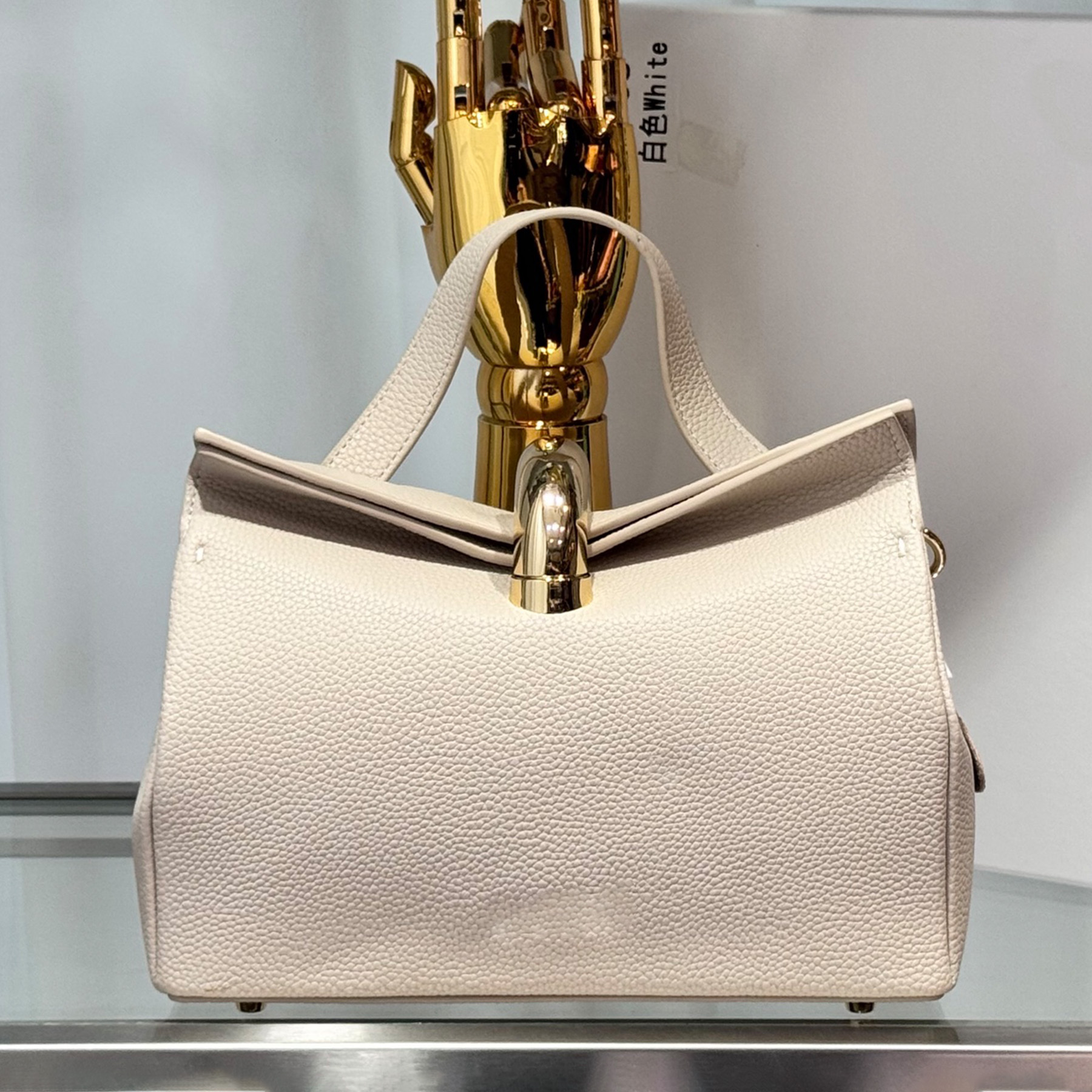 Nouveau The Valerie Sac à bandoulière Designer de luxe en cuir véritable Or Matériel Pochette Fermeture magnétique Sac fourre-tout Femmes Casual