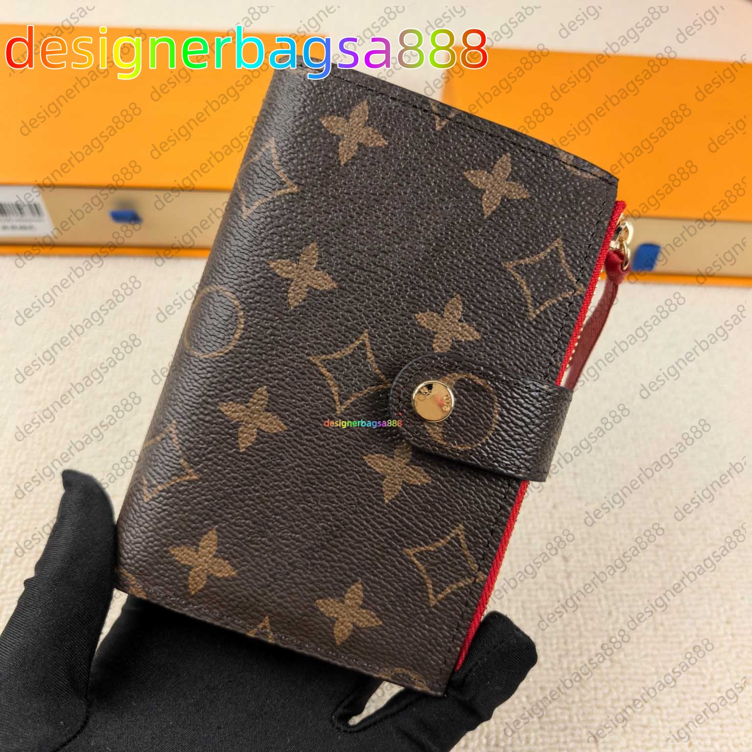 Top Luxury Leather Fashion Men's Designer Wallets Retro Handbag For Men Classic Card Holders Coin Famous Clutch Wallet Women's wallet card