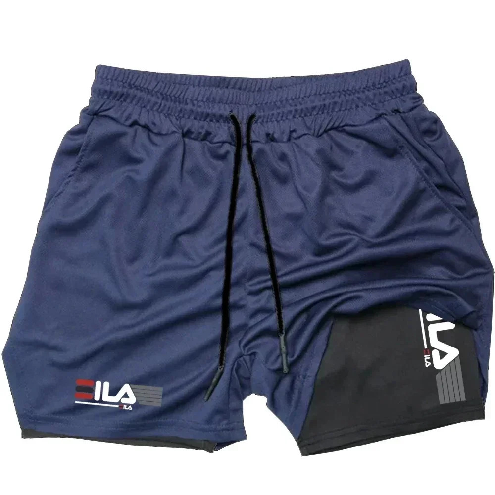 Mens TwoinOne Sports Shorts QuickDrying Breathable and Casual Clothing Double Layer For Running M3XL 260121