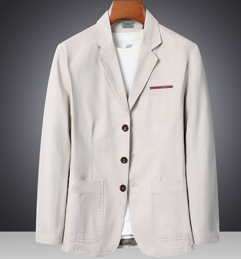 2026 New Designers Fashion Letter Printing Mens Blazers Cotton Linen Fashion Coat Designer Jackets Business Casual Slim Fit Formal Suit Blazer Men S