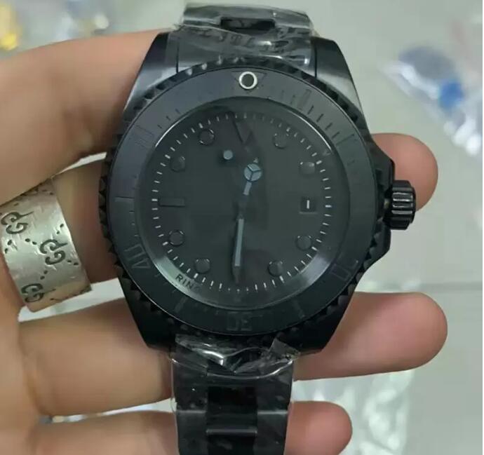 U1 Top AAA Luxury Watch All Black Top quality Luxury Mens Watches SEA DWELLER Ceramic Bezel Stainless Automatic Black Cameron Diver Wristwatch Montr