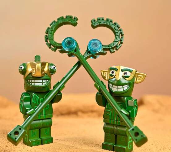 Naiwa Boundary Beast, Sanxingdui Divine Beast, Third-party Building Blocks Figure, Educational Assembly Toy, Table Decoration Item, Small Gift H2-image-1086513791