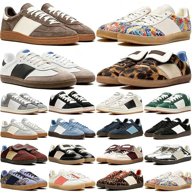 designer shoes sneakers women mens trainers Leopard Black White Gum Beige Dark Green Floral Embroidery Fashion womens Outdoor Sports Sneaker 36-45