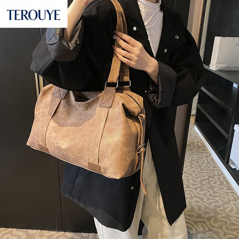 terouye summer new womens shoulder bag retro vintage style handbag large capacity soft leather crossbody womens