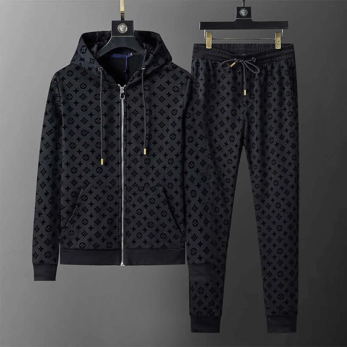 Women Sportswear Set Brand Designer Men Tracksuit Sports Fitness Sweatshirts Two Pieces Long Sleeve Jacket Pants Casual Men's Stripe Track Suit