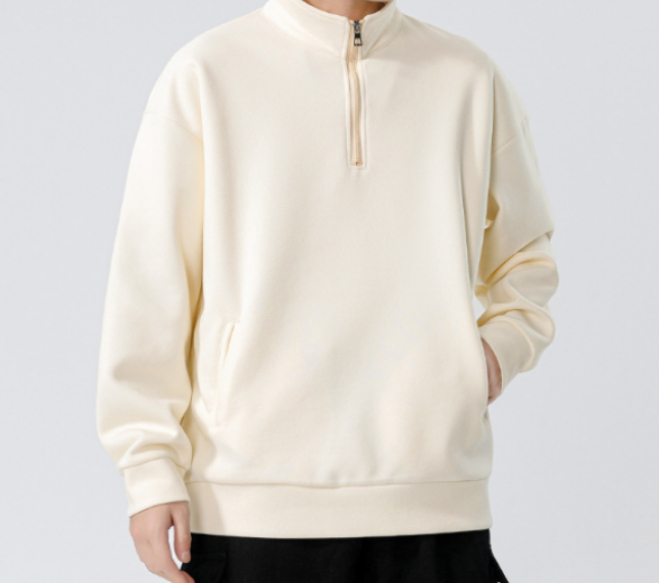 a659 Turtleneck Sweatshirt for Men Autumn and Winter Thickened Loose Trendy Solid
