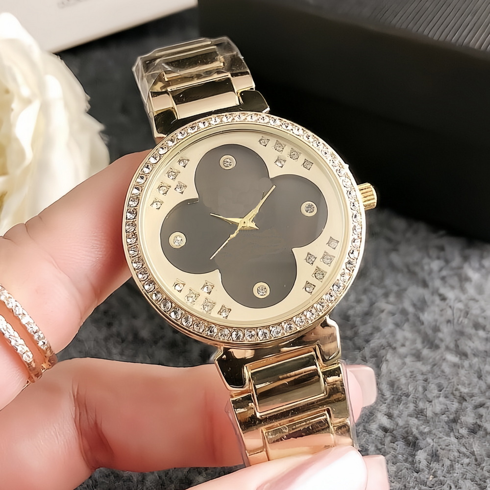 Montre femme designer à diamants de grande qualité 34,7 mm quartz cadran luxe mode boîte incluse montre casual no187