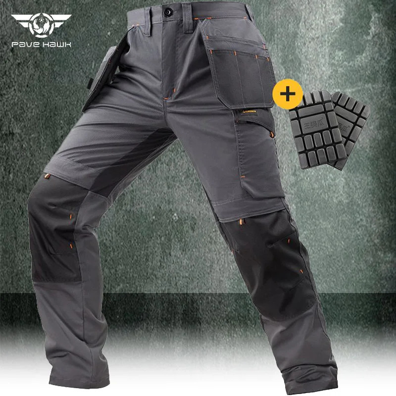 Summer Thin Cargo Pants Mens Multi-pocket Tear Resistance Stretch Trousers Outdoor Site Working Wear-resistant Pants Workwear 260124