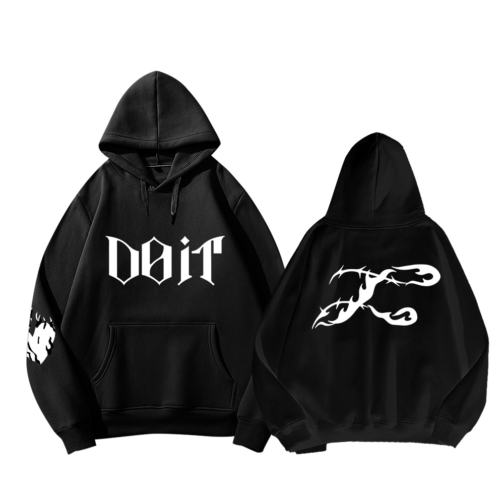 Fashion Korean DOIT Hoodie Funny Mens Hoodie Harajuku Strt Wear Flce Pullover Sweatshirt Unisex Trendy Coats L260612