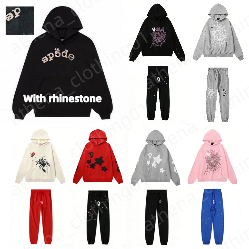 High Quality Spiderhoodie Womens Mens Hoodie Spider Hoodie Cotton Pullover Designer Hoody Streetwear Sweatsuit Spider Pants Print Sweater Hoodies fo