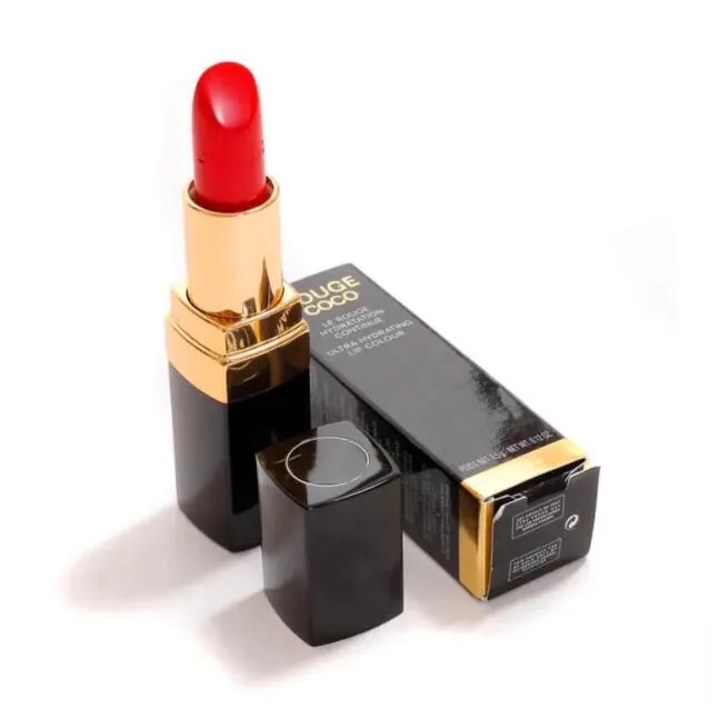 Makeup Lip Ultra Hydrating Lip Colour Matte Lipstick 8 color Red Lustre Rouge Lipstick Cosmetic 3.5g COCO Le Rouge Lipsticks 401/402/403/404/405/-image-820501664