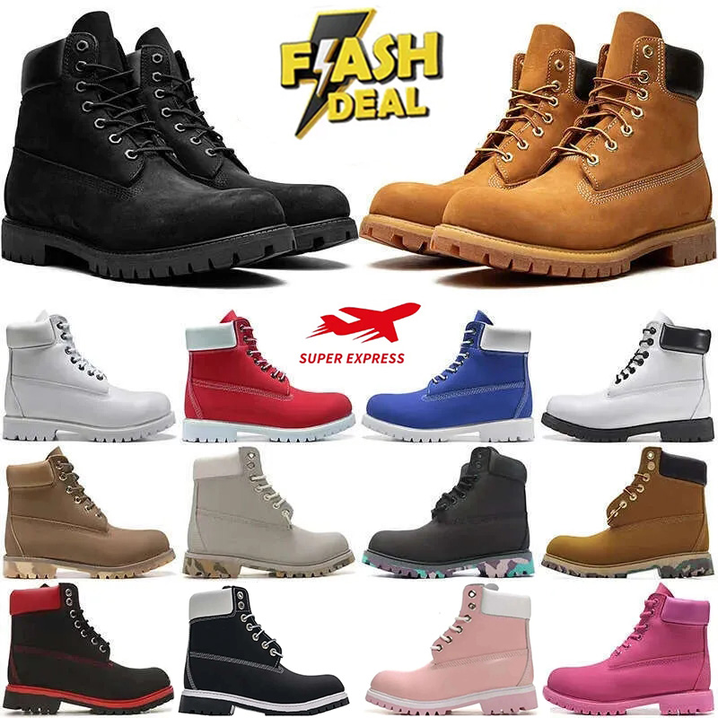 Top boot Designer luxury Boots Shoes Men Boots Waterproof Ankle Classic Martin Shoe Cowboy Yellow Red Blue Black Pink Hiking Motorcycle Boots siz-image-978299413