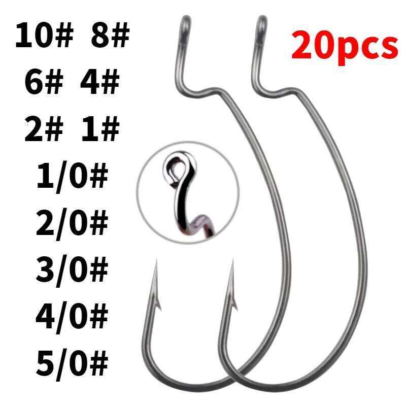 Fishing Hook High Carbon Steel Having Barbs Circled Crank For Soft Worm Bait Curved Fishhook Offshore Angling Curve Shank Tools Z260128-image-1093484515