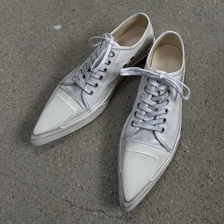 Livraison gratuite Vintage toile meilleur pour les femmes été bout pointu plat semelle épaisse hauteur augmentant baskets à la mode chaussures de