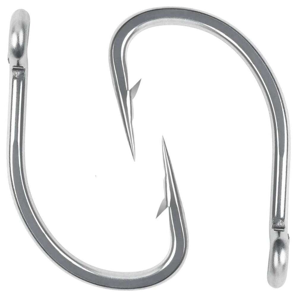 15Pcs Stainless steel Fishing Saltwater Circle Hooks Sharp Barbed Live bait fishhooks Crank Carp fishing hooks Tackle tool Z260128-image-1093484663