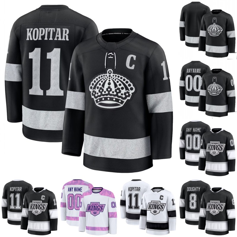 LAKings Anze Kopitar Hockey Jersey Artemi Panarin Kevin Fiala Trevor Moore Quinton Byfield Adrian Kempe Drew Doughty Anton Forsberg Brandt Clarke Mi