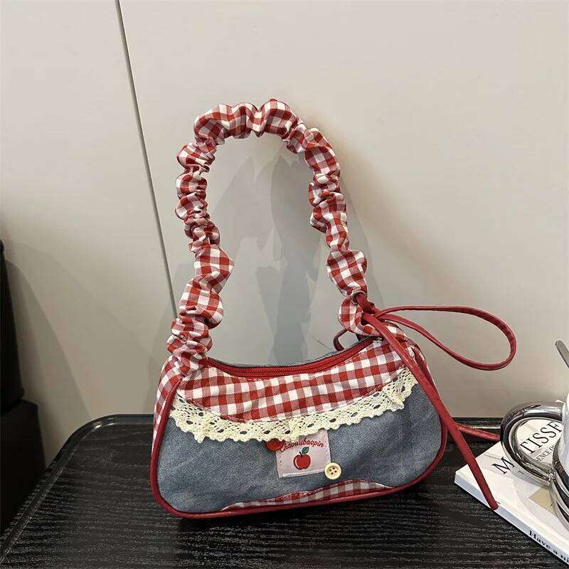 Fashionable Casual Hand held Versatile Commuting Tote Large Capacity Student School Single Shoulder Underarm Bag H260128
