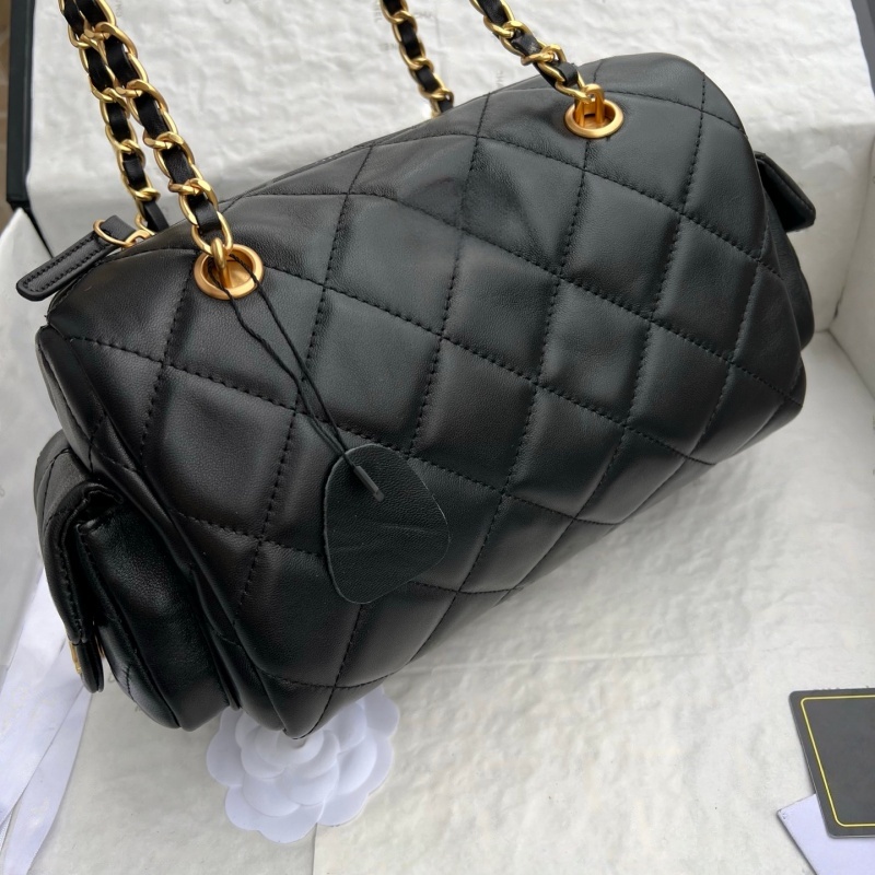 Fashion Designer Bowling Bags Leather Shoulder Bags Luxury Chain Bag Handbag men women-image-992239082