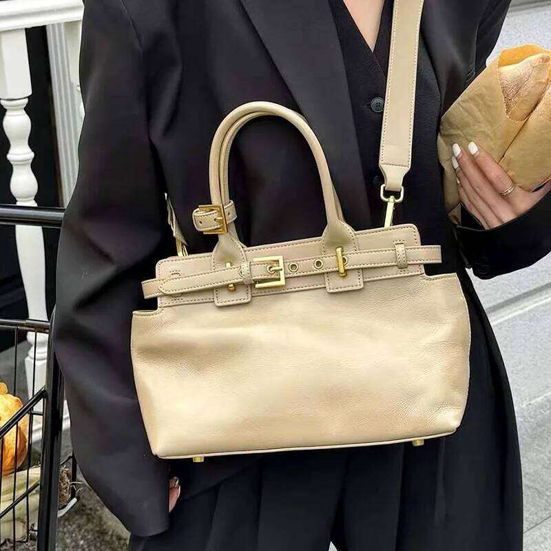 Designer High End Oil Wax Cowhide Leather Suede Women Satchels Tote Size Coffee Winter Retro Female Shoulder Bag Big LEMON KOKO c5 0c