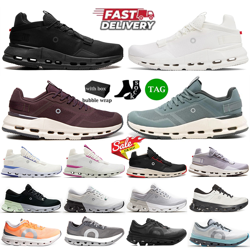 Fashion Designer Running Shoes Mens Womens Cloudds nova 2 Sneakers flyer 5 flow Casual Trainers Black White Blue form 2 TT Sports shoes Outdoor Jogg