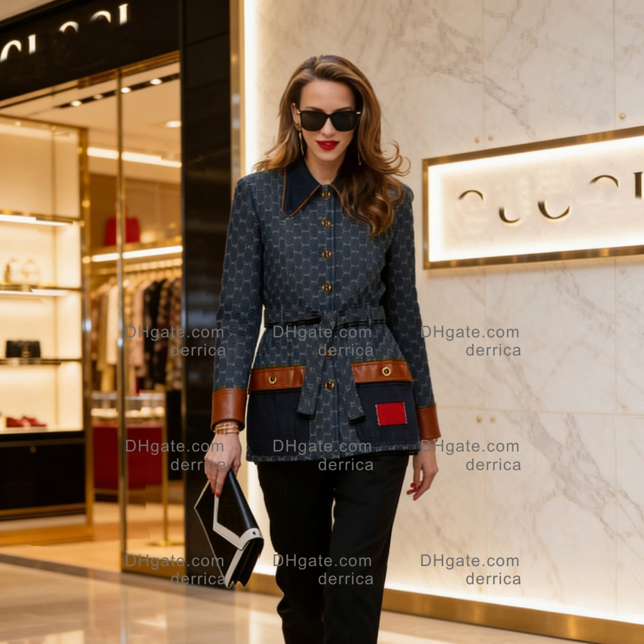 Womens Designer Denim Jackets Coat G letters Autumn Long Sleeve Jean Jacket Denim Blue Street Style Jacket