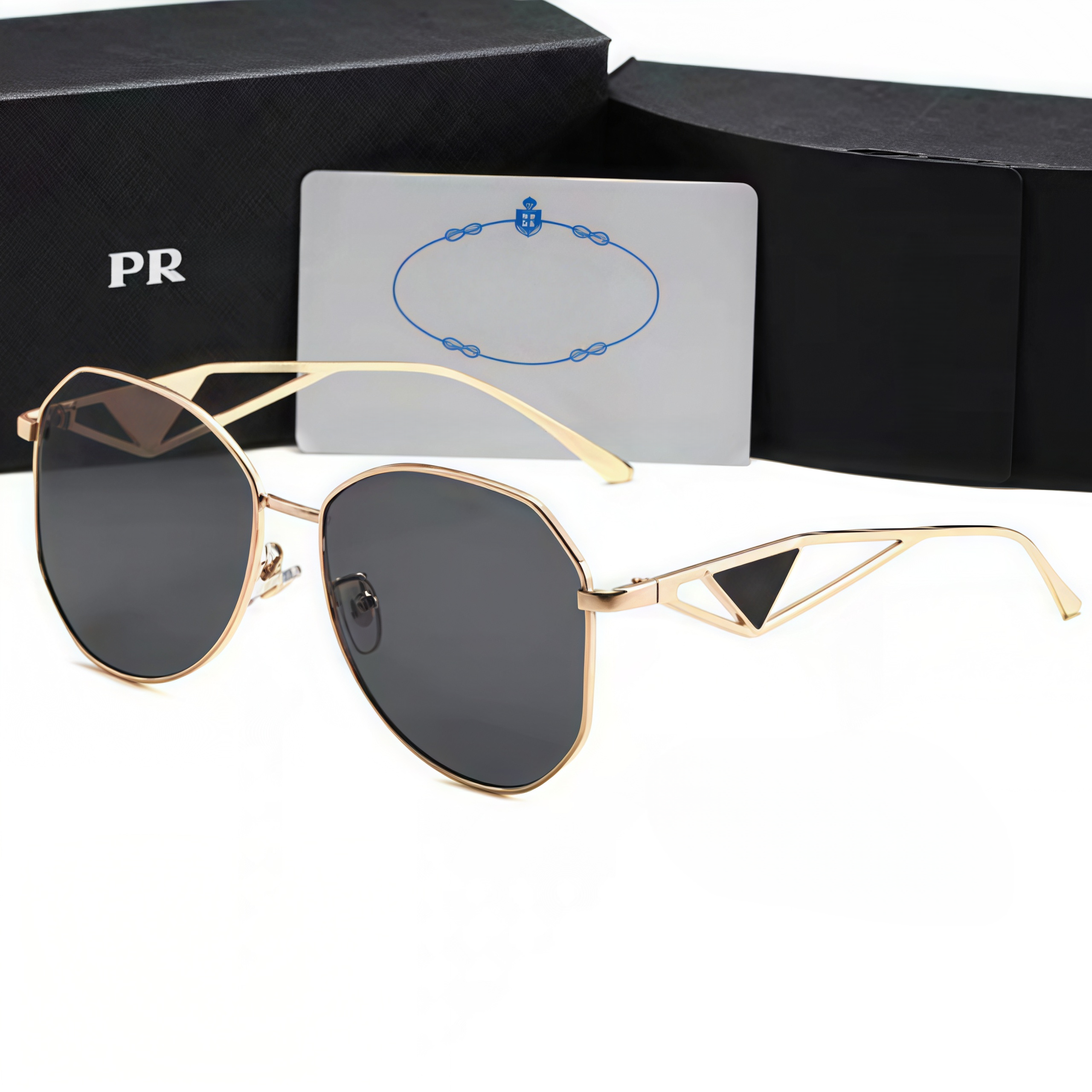 Designer Sunglasses luxury Womens Mens Wearing Outdoor Shades Fashion Senior Eyewear quality Sunglasses Triangular Signature With box aaa