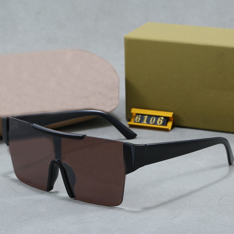With Box Designer Sunglasses Luxury Eyeglasses Euro American Trend Glasses Black White Clear Grey Hip Hop Matching Driving Shading Polarized Casual