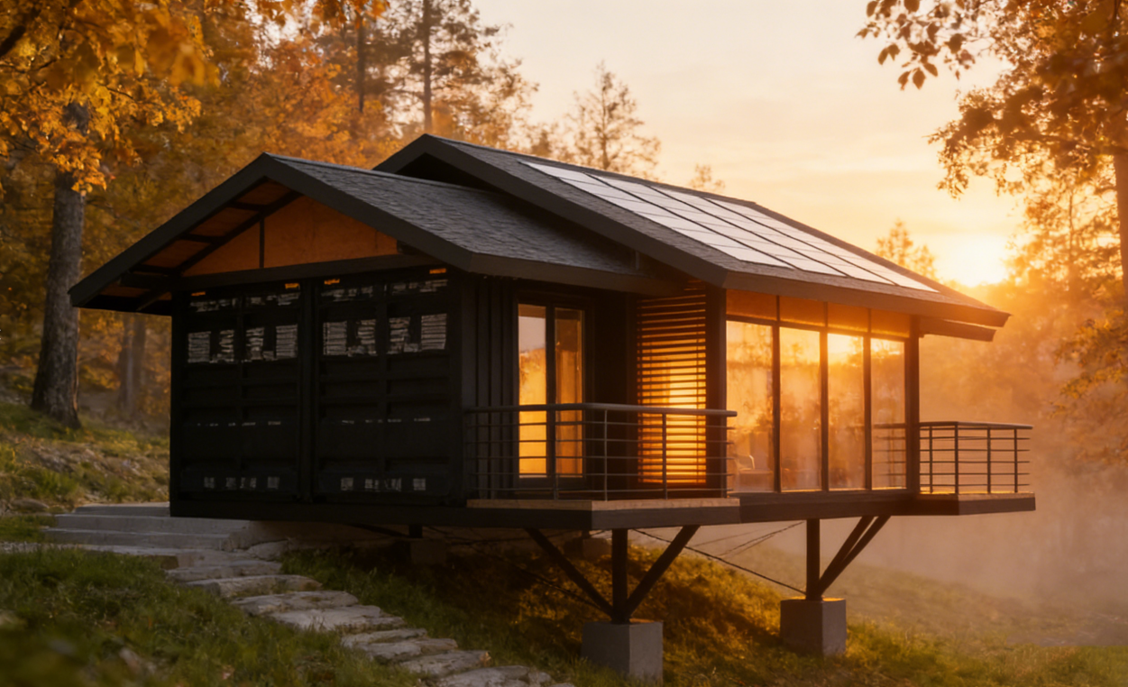 Custom 20ft Fold Office Contain Easy Folding Prefabricated Container Room Prefabricated House Indonesia-image-1093581680