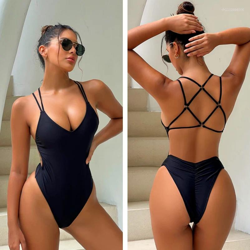 Women's Swimwear 2026 Style Women Beach One Piece Swimsuit Pad Mujer Trikini Bikini Stroj Kapielowy Maio Biquini Badpak Femme-image-1093577849
