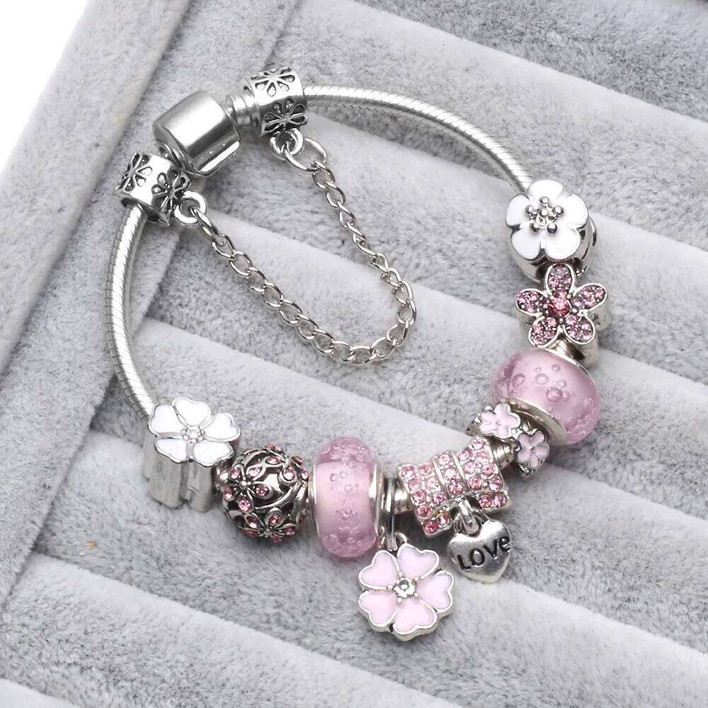Europe and the new Panjia female handicraft bubble glass beads Dora retro DIY bracelet H260129-image-1093633434