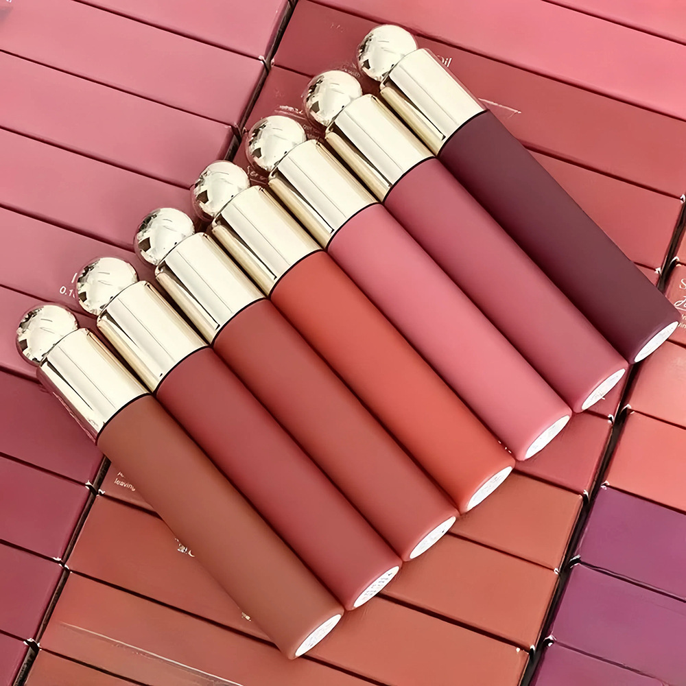 Waterproof Long Lasting Beauty Lip Gloss Cosmeitcs Moisturizing Lip Oil Happy Hope Wonder Liquid Lipstick Makeup for Women Beauty 5 Colors Availa-image-1093573030