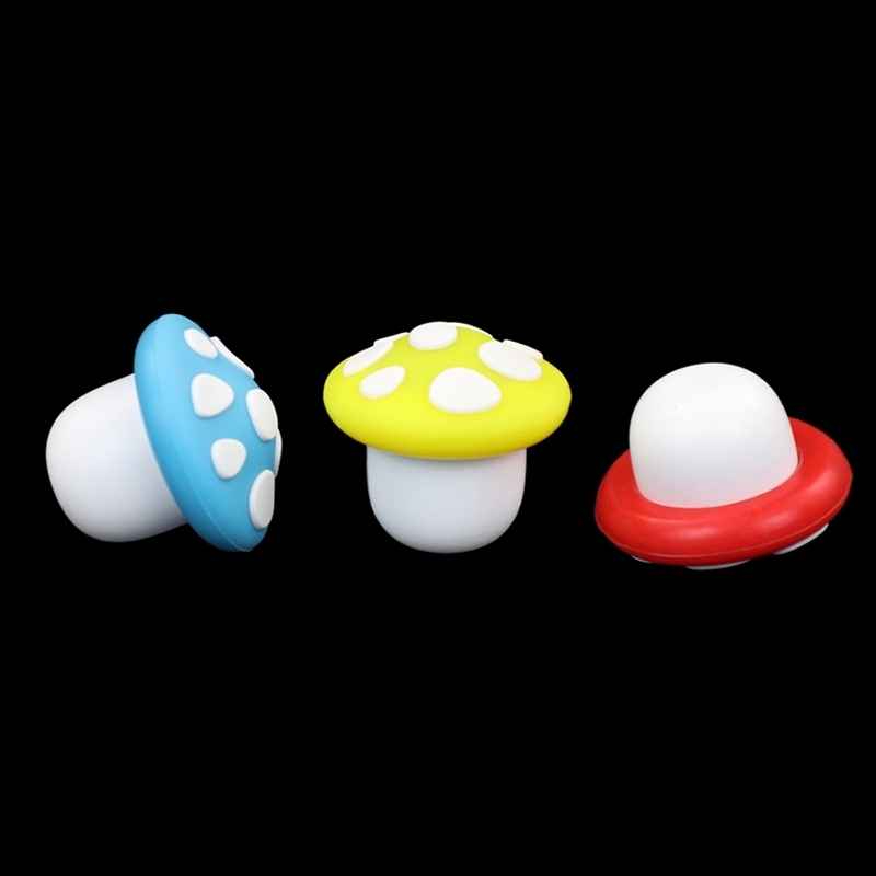 5 ml Mini Siliconen Wax Containers Lichtgevende Glow in the Dark Paddestoelvormige Opslag Slick Box Anti-aanbakdoos Silicon Container Potten Dab Too