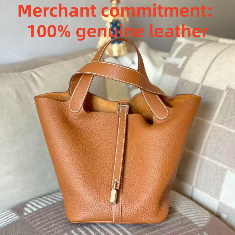 Top quality Genuine leather handbags Luxury Designer bag Womens tote Shoulder bag Fashionable large capacity bucket bag With Lock And Key crossbody