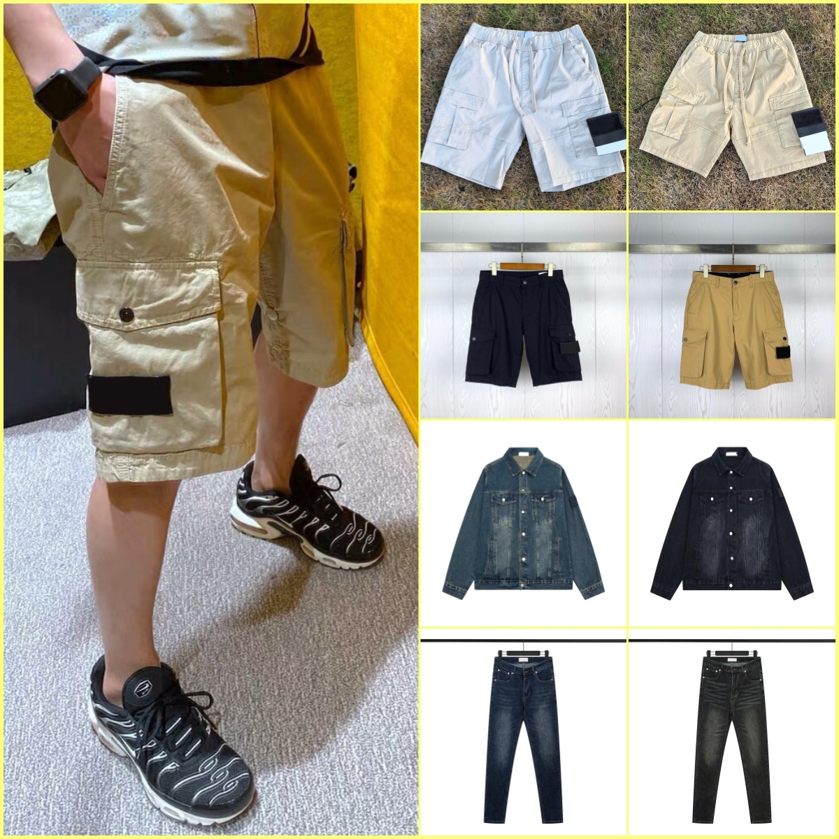 Mens brand designer topstoney shorts pants Classic Embroidered Badge Sportswear Shorts pants size M-2XL-image-803277340