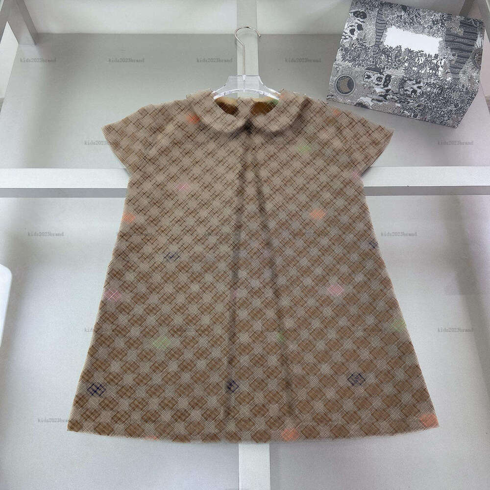 Nouvelle poupée filles robe de haute qualité robe de princesse enfants vêtements de marque robe de soirée d'été jupe de bébé imprimée lettre colo