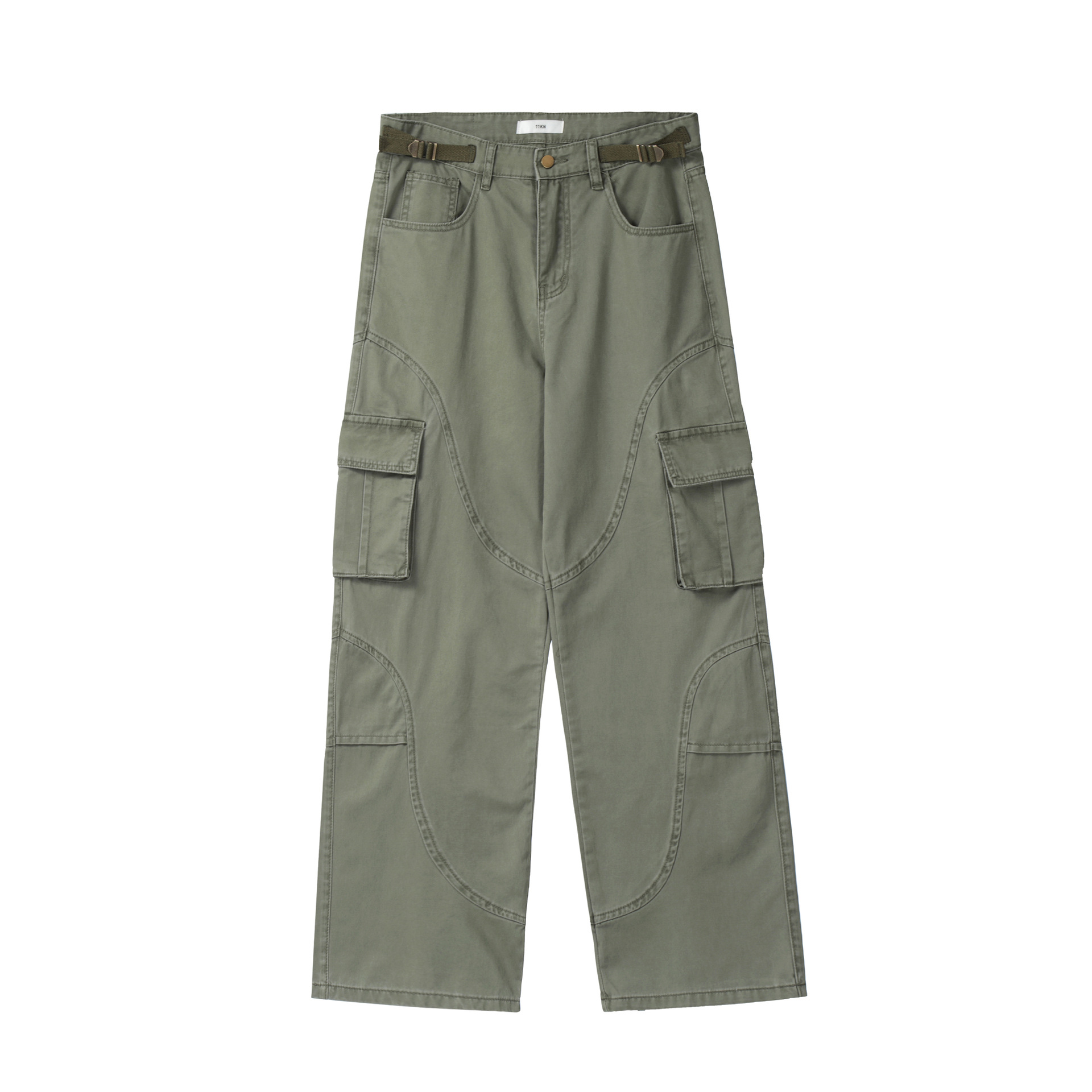 2026 Trendy Men/Women American Deconstructed Cargo Pants Vintage Washed Workwear with Oversized Pockets Relaxed Straight Leg Avant Garde Trousers