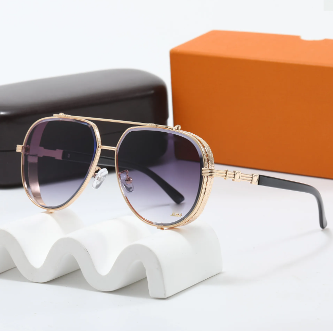 for women Men Designer Sunglasses Outdoor Shades fashion metal frame luxury Full Frame Sunshade mirror polarized UV400 protection Glasses With box a