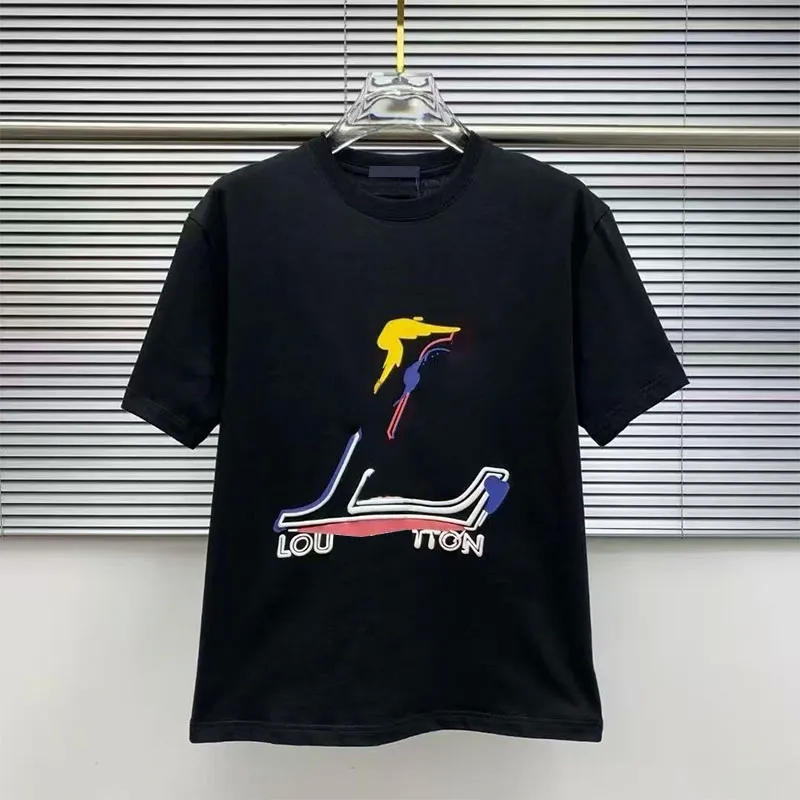Designer Louseviton Shirts Women Men Clothes T Shirt Fashion Louise T Shirt Men Luxury Alphabet Print Pattern Brand Crew Graphic Tee Loose Casual Co