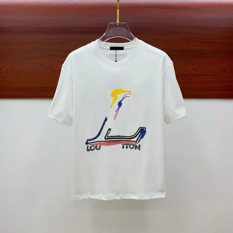 Designer Louseviton Shirts Women Men Clothes T Shirt Fashion Louise T Shirt Men Luxury Alphabet Print Pattern Brand Crew Graphic Tee Loose Casual Co