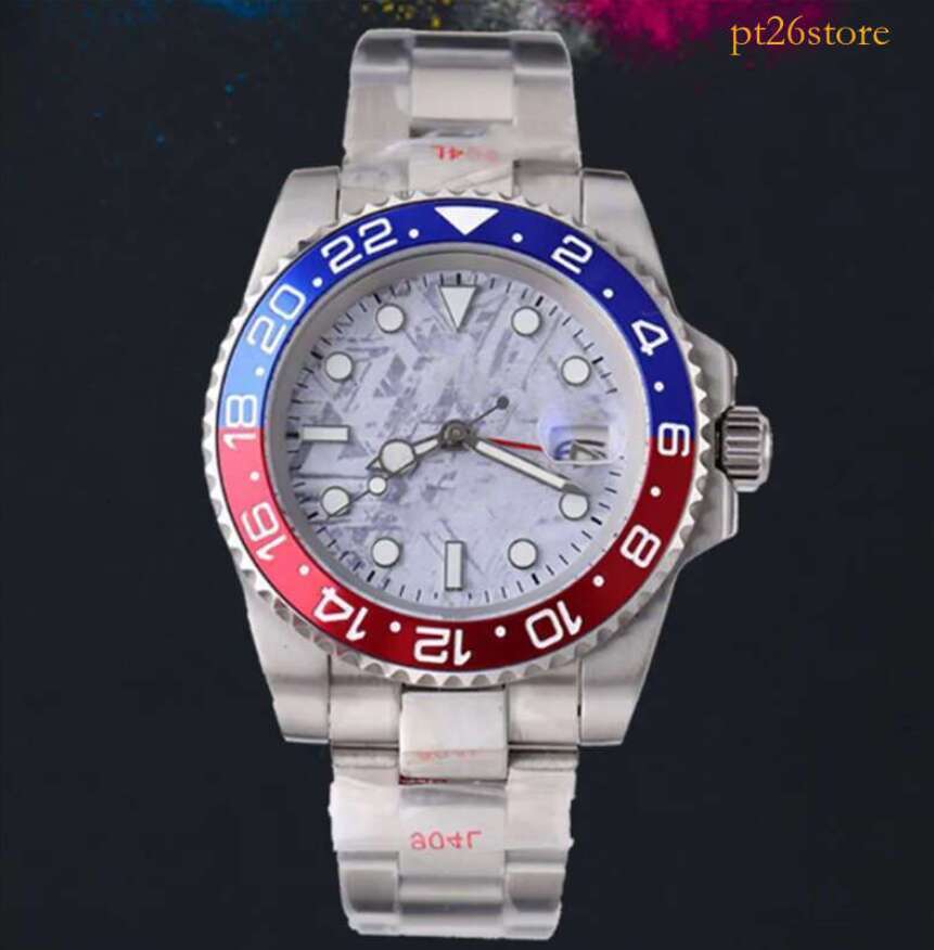NEW Men Designer Watxh 40mm Business Calendar Male Watch GMT Clock 904L Stainless Steel Movement Automatic Mechanical Watches