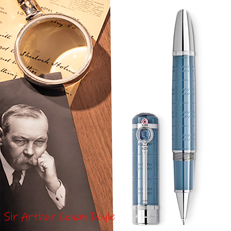 wholesale Luxuy Mont AAAA+ Si Athu Conan Doyle Limited Edition Metal Rolleball Ballpoint Pen Business Office Stationey High Quality gift with sei-image-1104247670