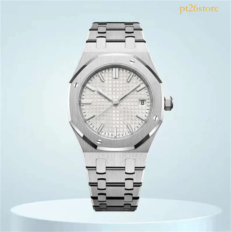 New 41mm Automatic Mechanical Stainless Steel Watch with Luminous Display for Men