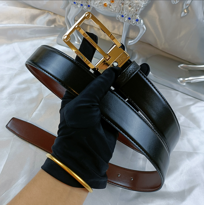 2026 1: 1 cuir de première qualité Allemagne Montblancs marque Designer Ceintures charme hommes Business MB Needle Buckle Ceinture classique pour