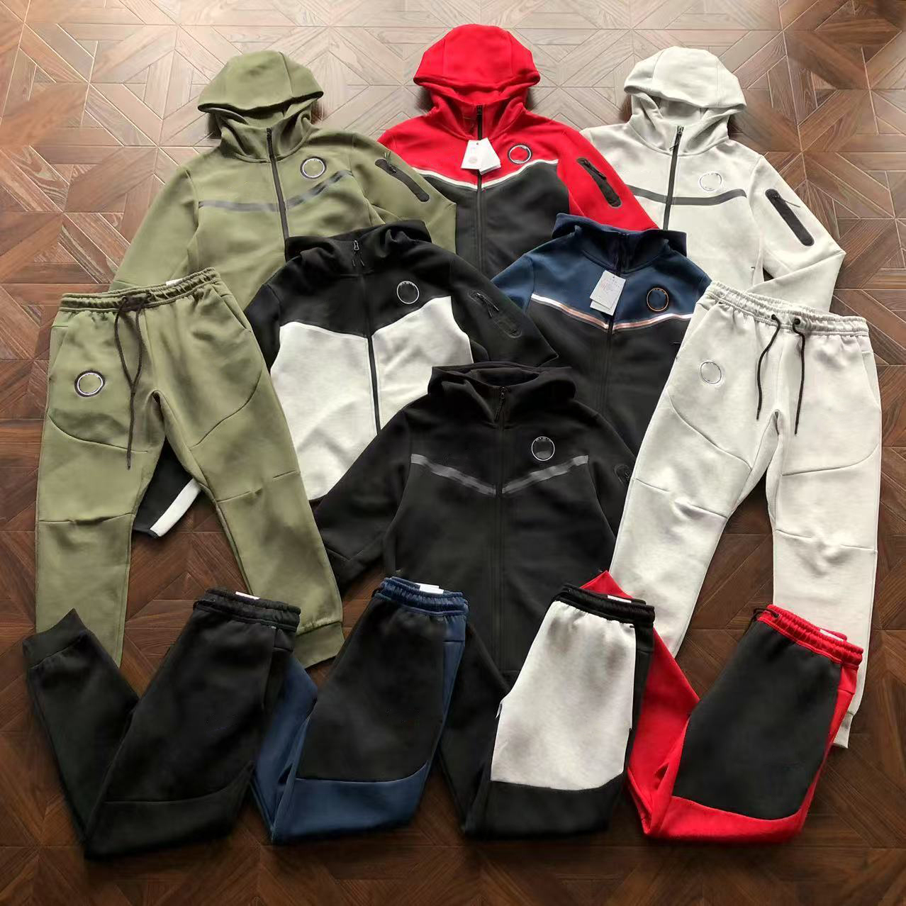 Tech Tracksuits Designer Tech Fleece Jackets Pants Suit Sportswear Sweatsuits For Man Gym Outfit Pullover Sweatshirts Trousers Women Fitness