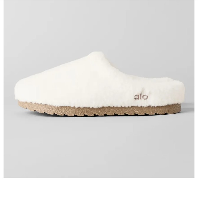 26A Winter Brand Women Sherpa Recovery Slippers Flats Cloud-like Sole Ultra-soft Wear Faux Fur Lining Slip-Resistant Rubber Sole Mules Lady Comfort