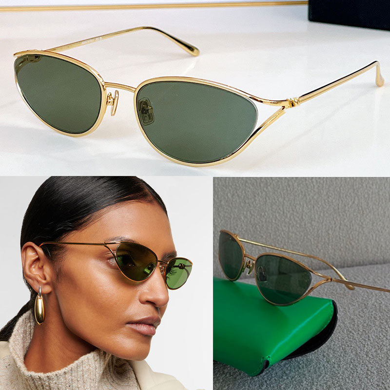 Lunettes de soleil œil de chat à nœud 1330, yeux de chat en métal pour femmes à la mode, style personnalisé de rue, plage en plein air, mode pour
